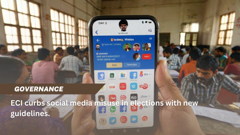 ECI curbs social media misuse in elections with new guidelines.
